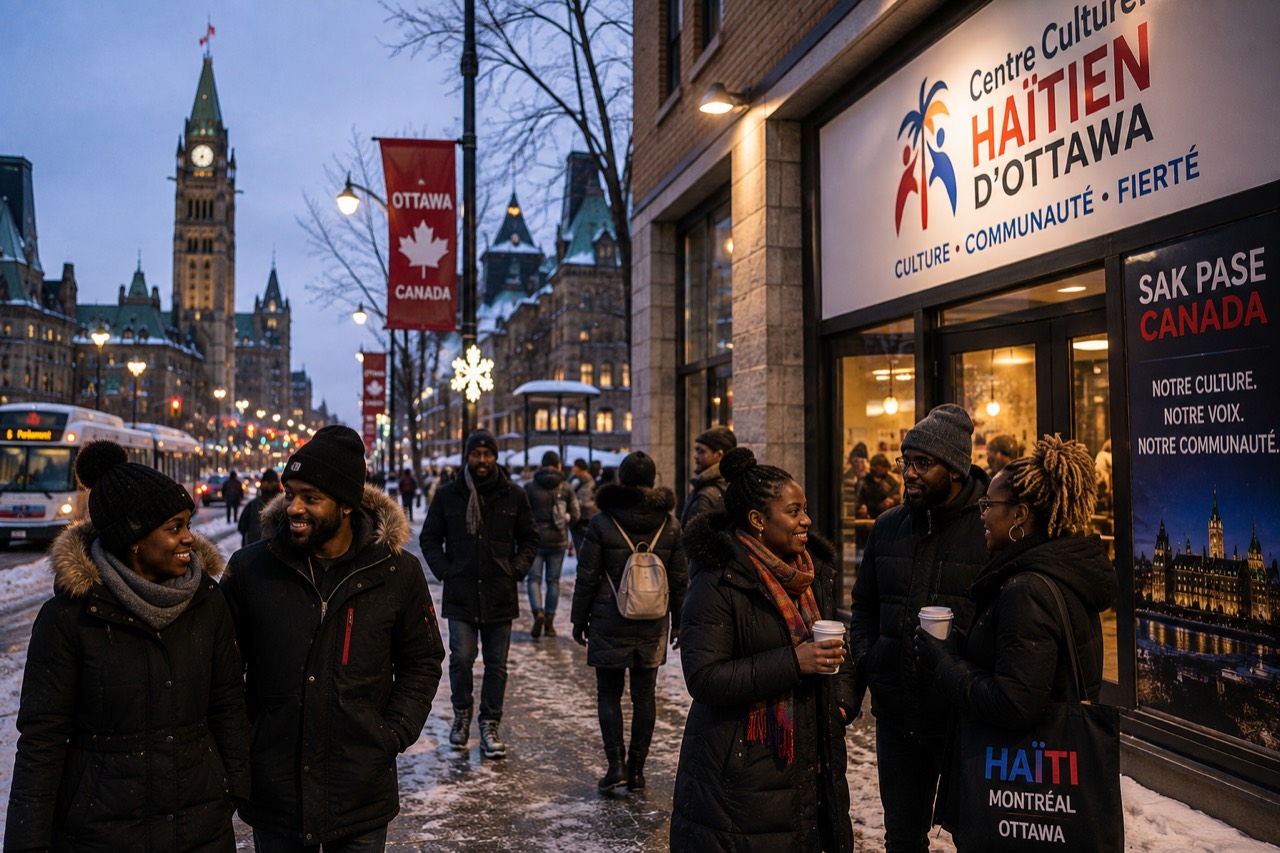 Communauté haïtienne à Ottawa en hiver