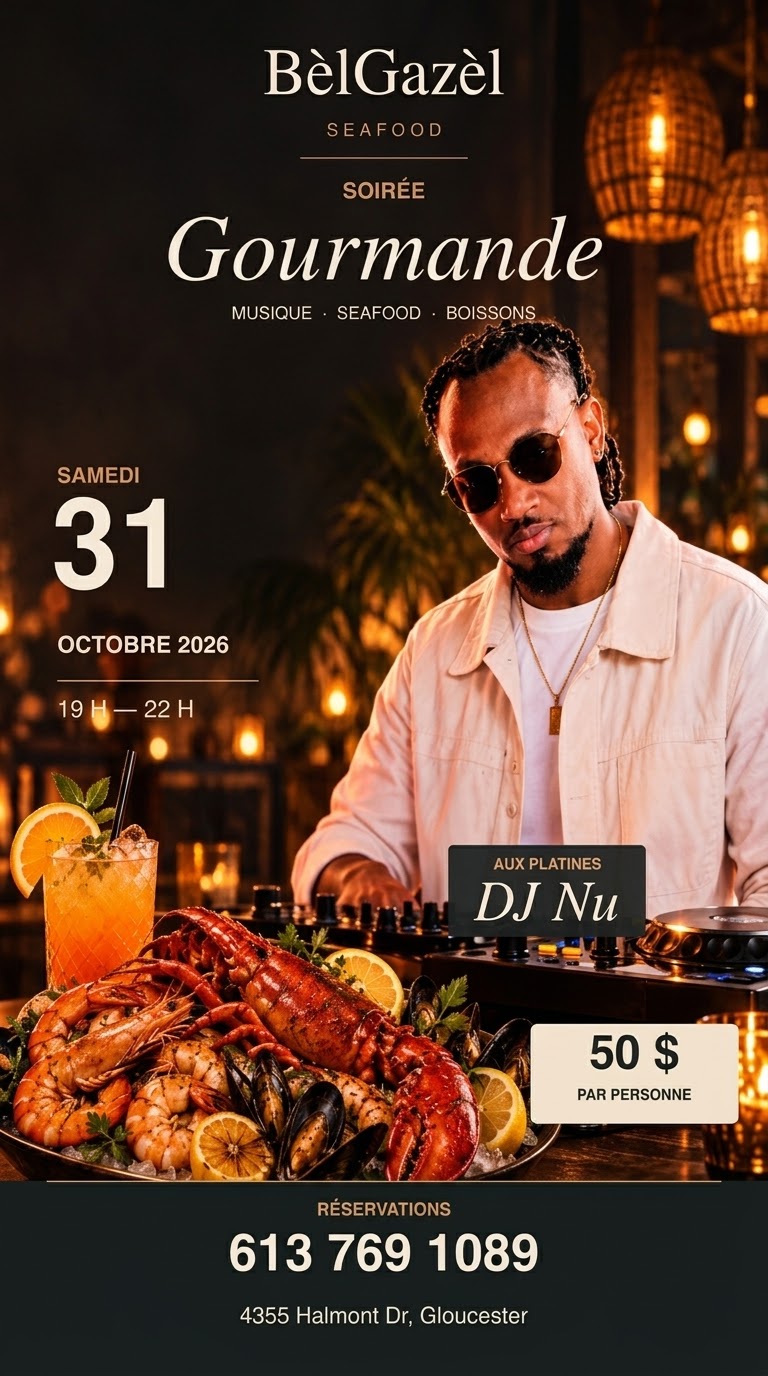 Soirée Gourmande chez BèlGazèl Seafood